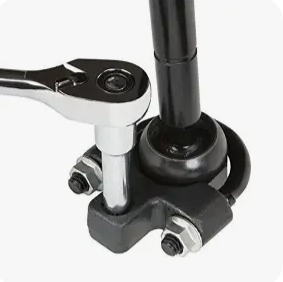 Low-profile U-wrench for inner tie rods