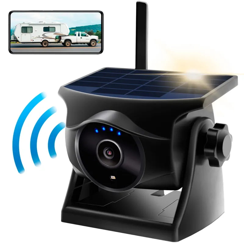 Magnetic Solar powered camera - connects to phone