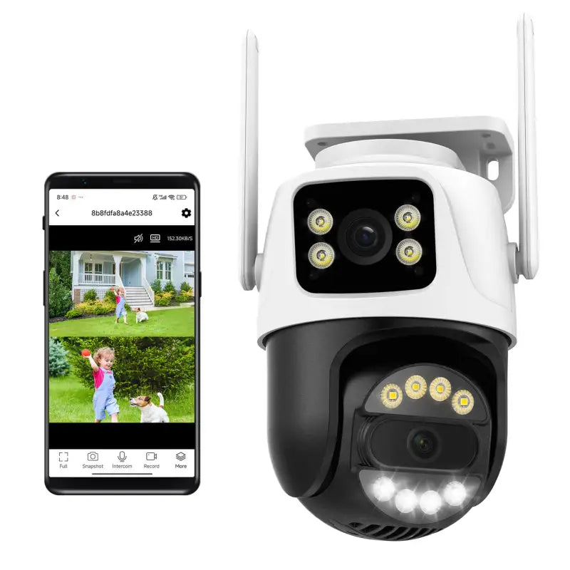 6MP Dual Lens Outdoor Wireless Security Camera