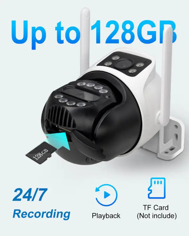 6MP Dual Lens Outdoor Wireless Security Camera